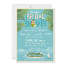 アイランドリゾートのビーチの行先のブライダルシャワー