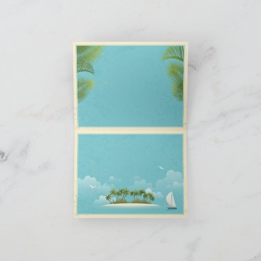 アイランドリゾートビーチデスティネーションありがとう サンキューカード (内部)