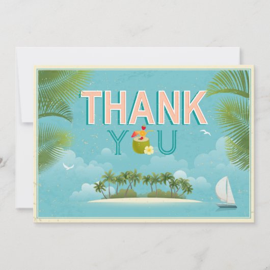 アイランドリゾートビーチデスティネーションサンキュー サンキューカード (正面)