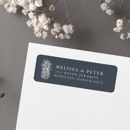 アイランドヴィンテージパイナップル差出人住所 ラベル