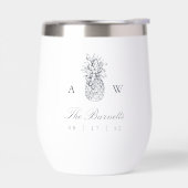 アイランドヴィンテージパイナップル結婚ズモノグラム (左面)