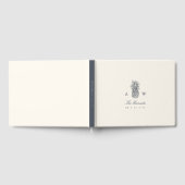 アイランドヴィンテージパイナップル結婚ズモノグラム ゲストブック (全面)