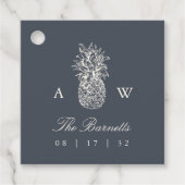 アイランドヴィンテージパイナップル結婚ズモノグラム フェイバータグ (正面)