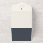 アイランドヴィンテージパイナップル結婚フォト オールインワン招待状 (外側)