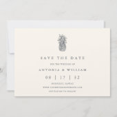 アイランドヴィンテージパイナップル結婚フォト セーブザデート (正面)