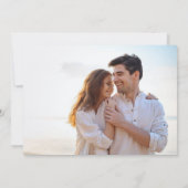 アイランドヴィンテージパイナップル結婚フォト セーブザデート (裏面)