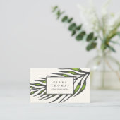 アイランドヴィンテージボタニカルパームフロンド 名刺 (スタンド正面)