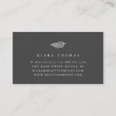 アイランドヴィンテージボタニカルパームフロンド 名刺 (裏面)