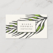 アイランドヴィンテージボタニカルパームフロンド 名刺 (正面)