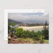 アイランド魚釣りビレッジ，ベトナム ポストカード (正面/裏面)