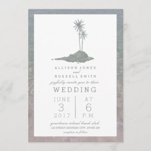 アイランド&ウォータービーチ結婚式 招待状