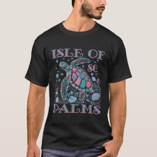 アイランド・オブ・パームズSC タートルラバー カラフルビーチのお土産 Tシャツ