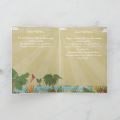 アイランド・トロピクス記念カード/葬儀プログラム プログラム (内部)