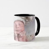 アイラヴパーソナライズされたィユーパパ写真テンプレート マグカップ (正面右)