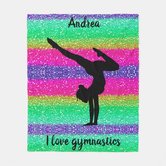 アイラージムティクスレインボースパークルフリースブランケット フリースブランケット (正面)