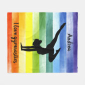 アイラージムティクスレインボーフリースブランケット フリースブランケット (正面(横))