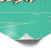 アイラ図解入りの、写真付きのンドの地図 ポスター (コーナー)