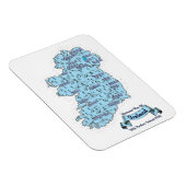 アイラ図解入りの、写真付きのンドの地図 マグネット (右側)