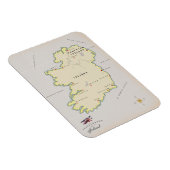 アイラ図解入りの、写真付きのンドの地図 マグネット (右側)