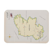 アイラ図解入りの、写真付きのンドの地図 マグネット (横)