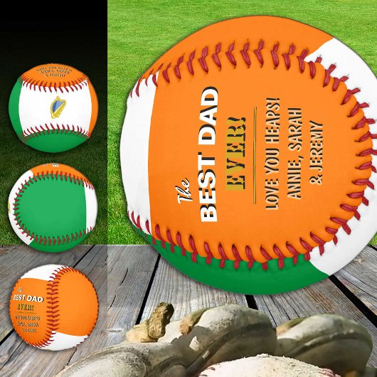 アイラ最高のンドパパ、愛国的パパ、アイルランド国旗 野球ボール