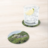 アイラ素朴ンドスリーアイリッシュヒツジ ラウンドペーパーコースター (インサイチュ)