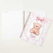 アイラ | カスタムピンクテディベア子供部屋デザイン プランナー手帳 (ディスプレー)