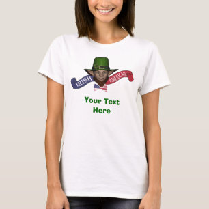 アイリおもしろいッシュアメリカンの聖パトリックの日 Tシャツ