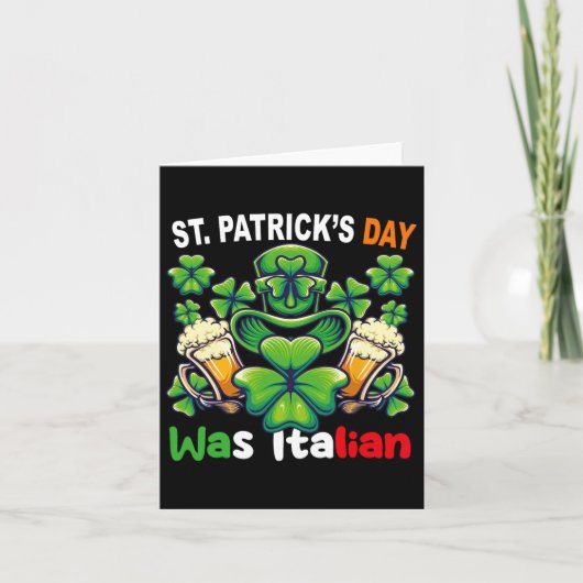 アイリおもしろいッシュイタリアンSt patricks day女性男性Appa カード (正面)