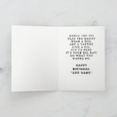 アイリおもしろいッシュ誕生日 カード (内部)