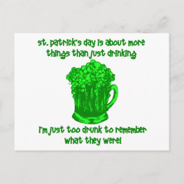 アイリおもしろいッシュSt patricks飲料 ポストカード