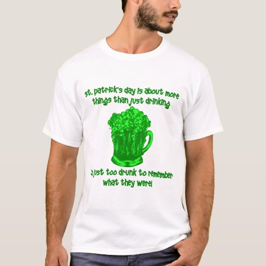 アイリおもしろいッシュSt patricks飲料 Tシャツ (正面)