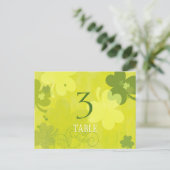 アイリよくはしゃぐッシュ・シャムロ結婚ックスのテーブル・ナンバー・カード ポストカード (スタンド正面)