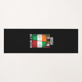 アイリイタリアンッシュおもしろいアイリッシュイタリア人の方が良いT- ヨガマット (正面(横))