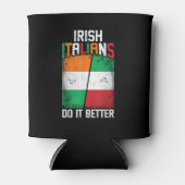 アイリイタリアンッシュおもしろいアイリッシュイタリア人の方が良いT- 缶クーラー (正面)