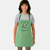 アイリイタリアンッシュUSAフラグシャームロックパーソナライズされたキッド エプロン (インサイチュ)