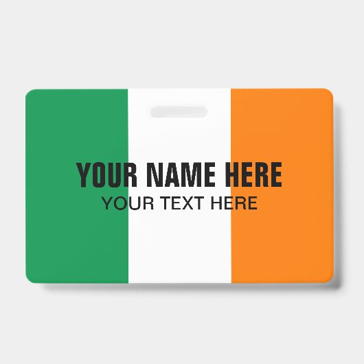 アイリカスタムッシュ国旗のロゴ付き金属製クリップバッジ バッジ (正面)