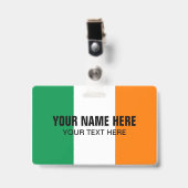 アイリカスタムッシュ国旗のロゴ付き金属製クリップバッジ バッジ (正面 （クリップ付）)