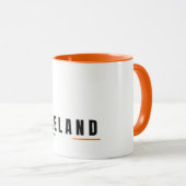 アイリシンプルアモダンルランドアートレター国旗Souven マグカップ (正面右)