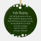 アイリシ賛美ッシュ、5月の道があなたに会うために上昇 セラミックオーナメント (正面)