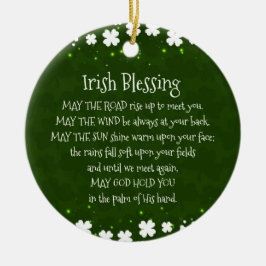 アイリシ賛美ッシュ、5月の道があなたに会うために上昇 セラミックオーナメント