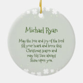 アイリシ賛美ッシュ、5月の道があなたに会うために上昇 セラミックオーナメント (裏面)