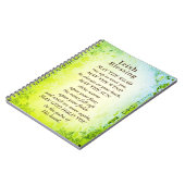 アイリシ賛美ッシュ、5月の道があなたに会うために上昇 ノートブック (左側)