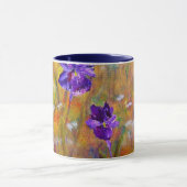 "アイリスおよび蝶庭"のマグの花柄 マグカップ (中央)