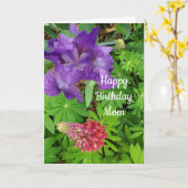 アイリスかわいらしズ&ルピネフローラママ誕生日カード カード (黄色い花)