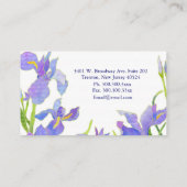 アイリスかわいらしプロフェッショナルフローリスト 名刺 (裏面)