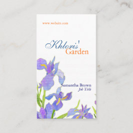 アイリスかわいらしプロフェッショナルフローリスト 名刺