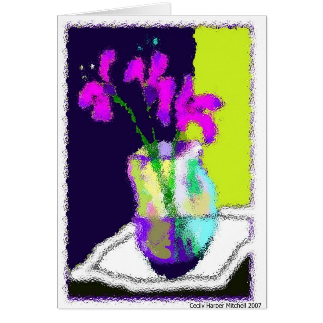 アイリスが付いている静物画 (正面)