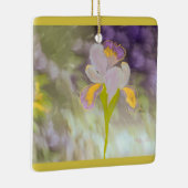 アイリスつるフラワーの宝物（ナシグリーン） セラミックオーナメント (右)