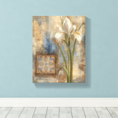 アイリスとタイル キャンバスプリント (インサイチュ (ウッドフロア))